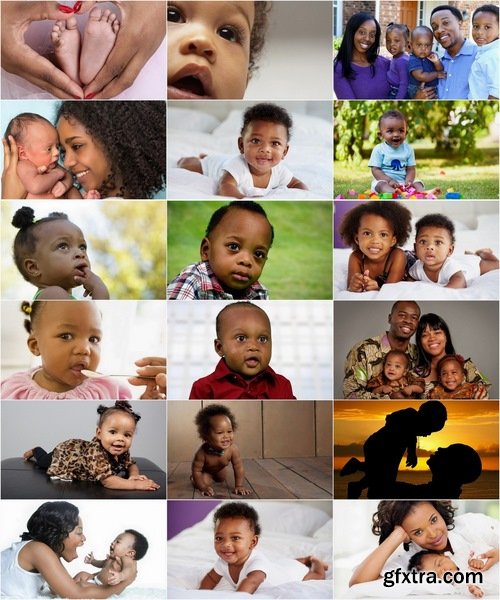 Collection of beautiful African-American children 25 UHQ Jpeg