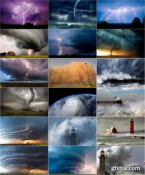 Collection of various types of storm 25 UHQ Jpeg