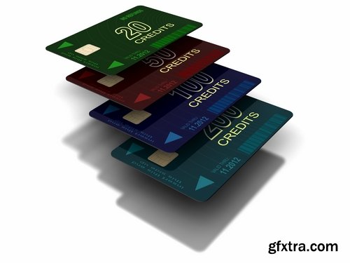 Collection of different bank cards #2-25 UHQ Jpeg