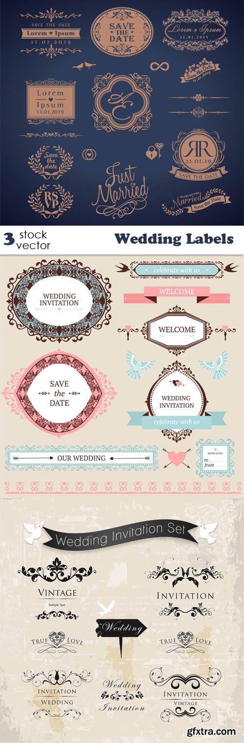 Vectors - Wedding Labels