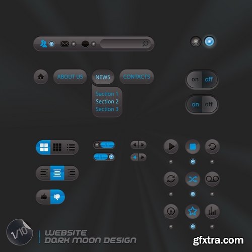 Collection of various electronic displays 25 Eps