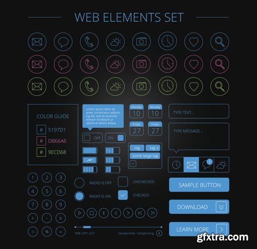 Collection of various electronic displays 25 Eps