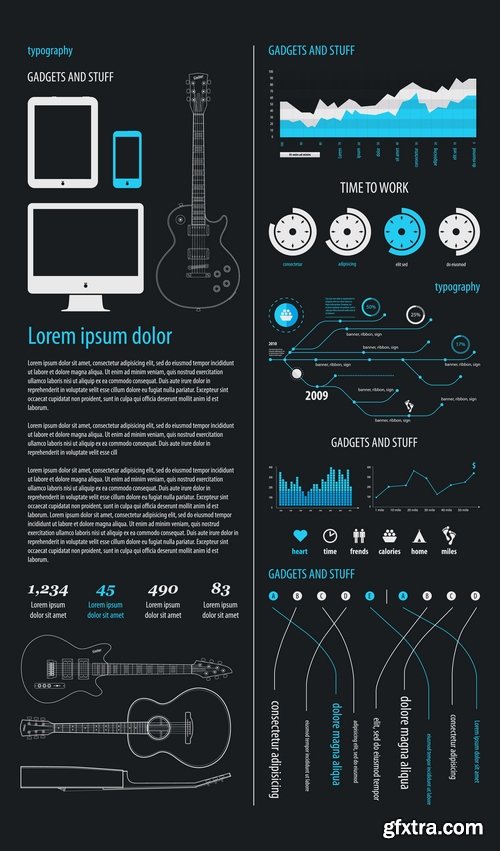 Collection of various electronic displays 25 Eps