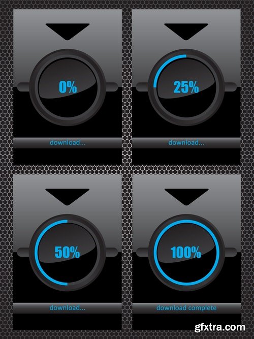 Collection of various electronic displays 25 Eps