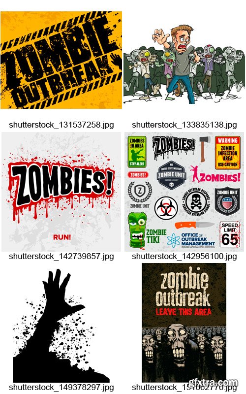 Amazing SS - Cartoon Zombie, 25xEPS