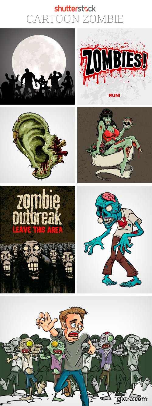 Amazing SS - Cartoon Zombie, 25xEPS