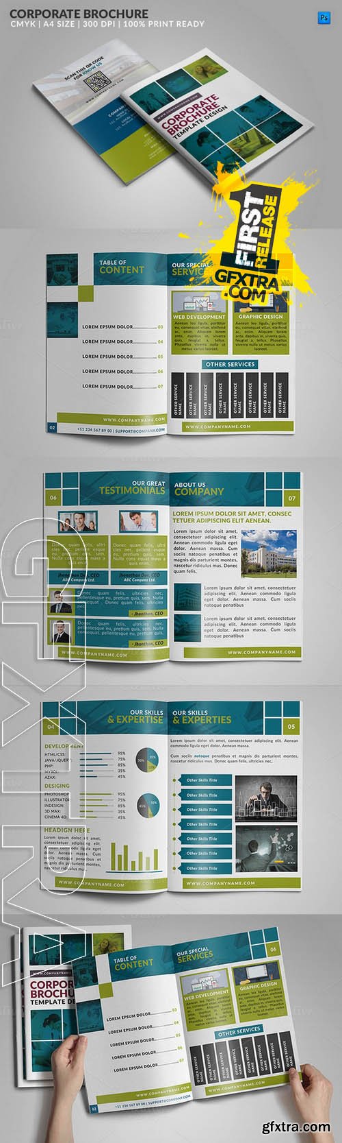 8 Page Corporate Bifold Brochure 2 - Creativemarket 130707