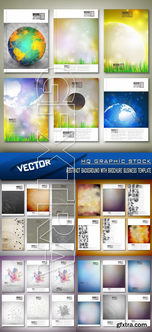 Stock Vector - Abstract background with brochure business template