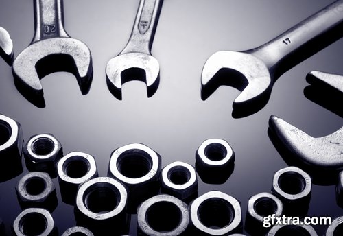 Collection of different spanners 25 UHQ Jpeg