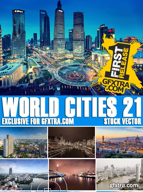 Stock Photos - World Cities 21, 25xJPG