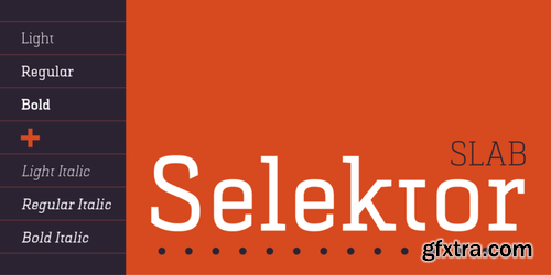 Selektor Slab Font Family $140