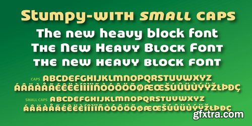 Stumpy Font Family $150