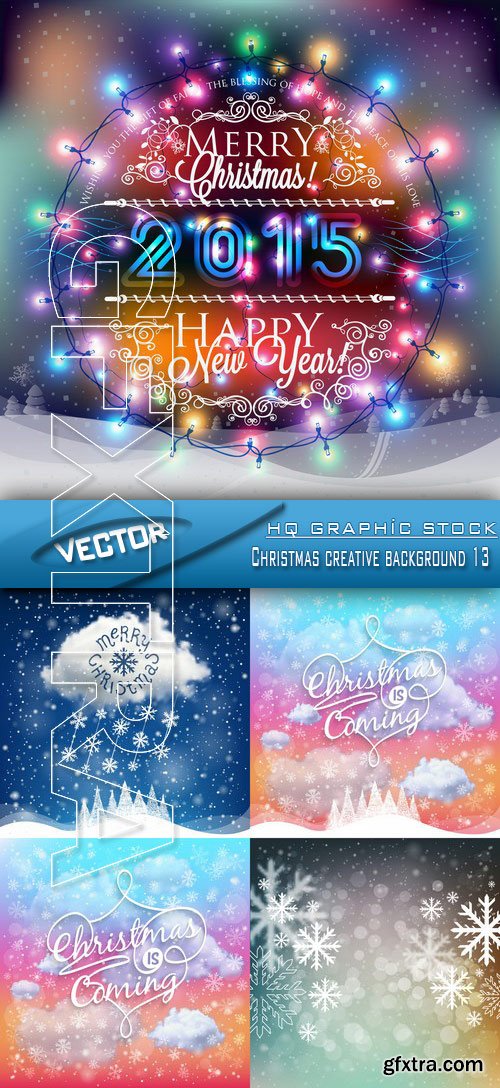 Stock Vector - Christmas creative background 13