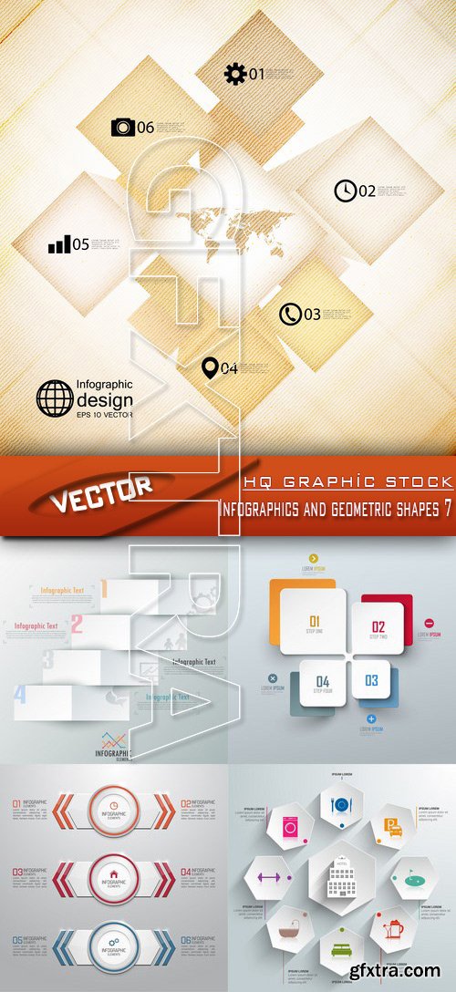 Stock Vector - Infographics and geometric shapes 7