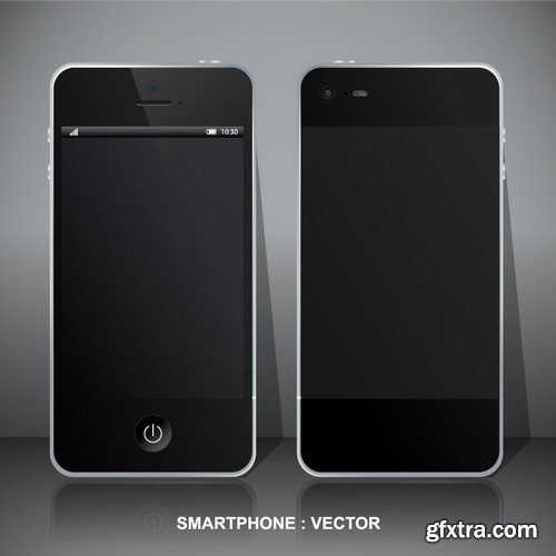 Stock Vectors - Smartphones 4, 25xEPS