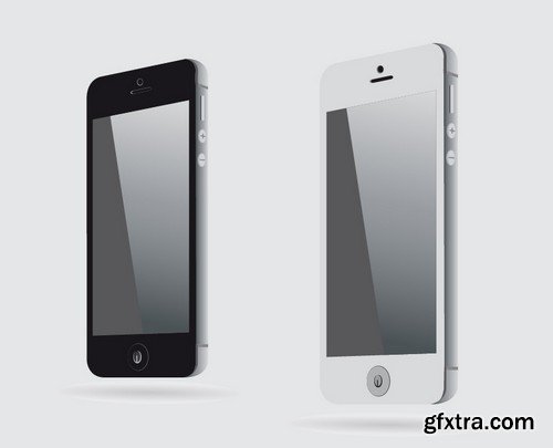 Stock Vectors - Smartphones 4, 25xEPS