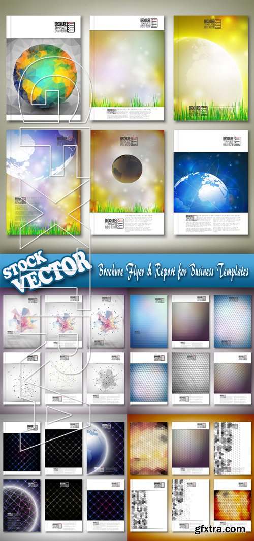 Stock Vector - Brochure Flyer & Report for Business Templates