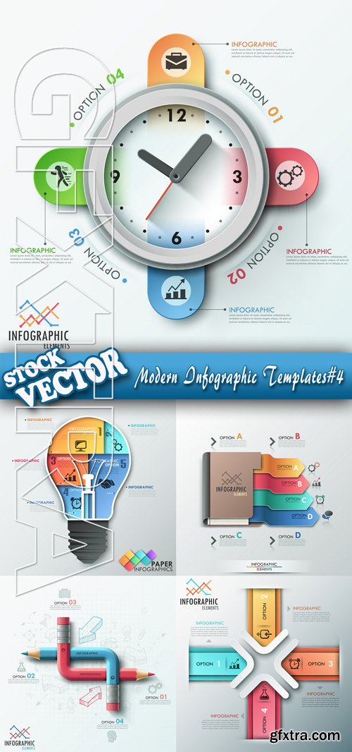 Stock Vector - Modern Infographic Templates#4