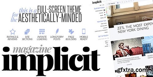 ThemeForest - Implicit v1.4 - Full-Screen Blazing-Fast Magazine Theme