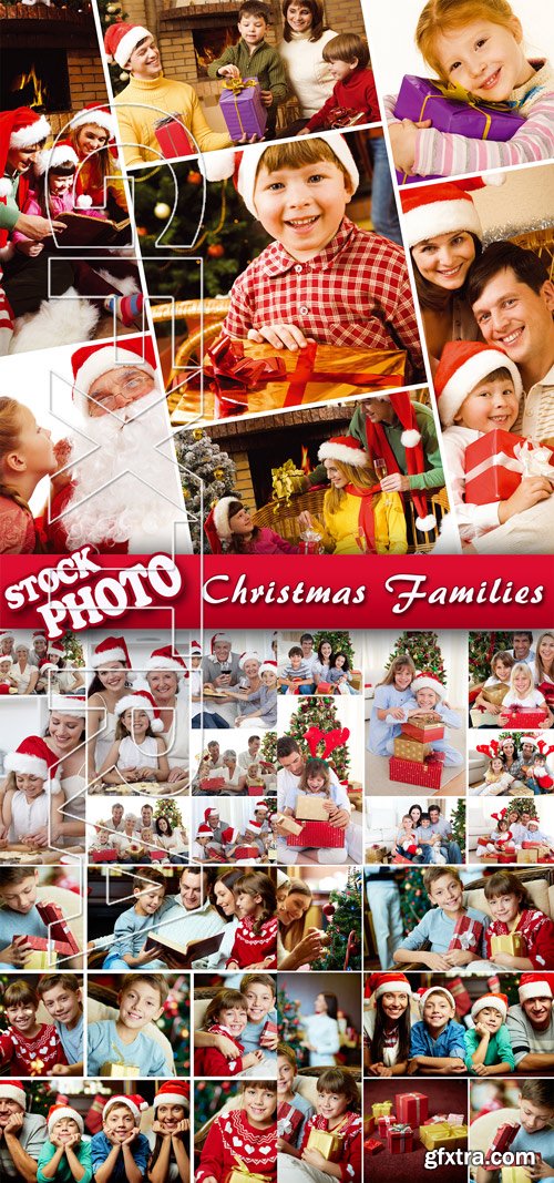 Stock Photo - Christmas Families