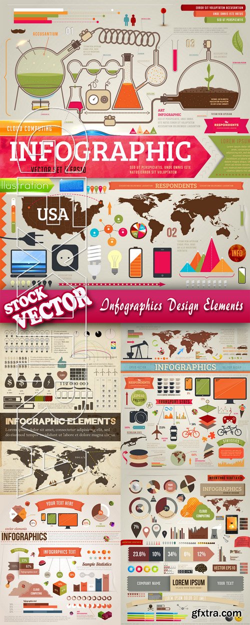 Stock Vector - Infographics Design Elements