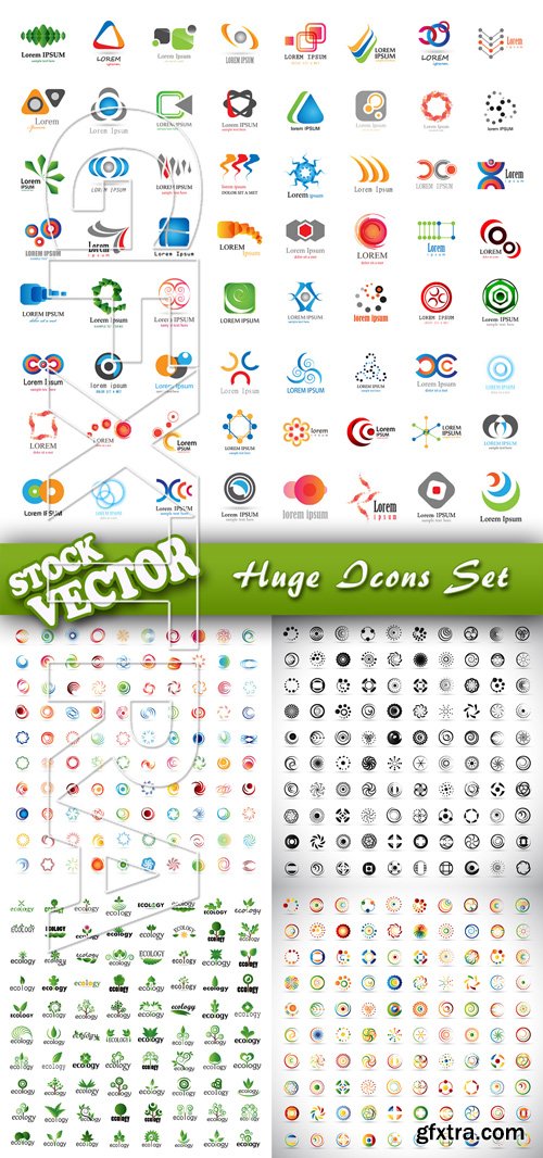 Stock Vector - Huge Icons Set