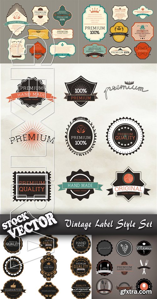 Stock Vector - Vintage Label Style Set