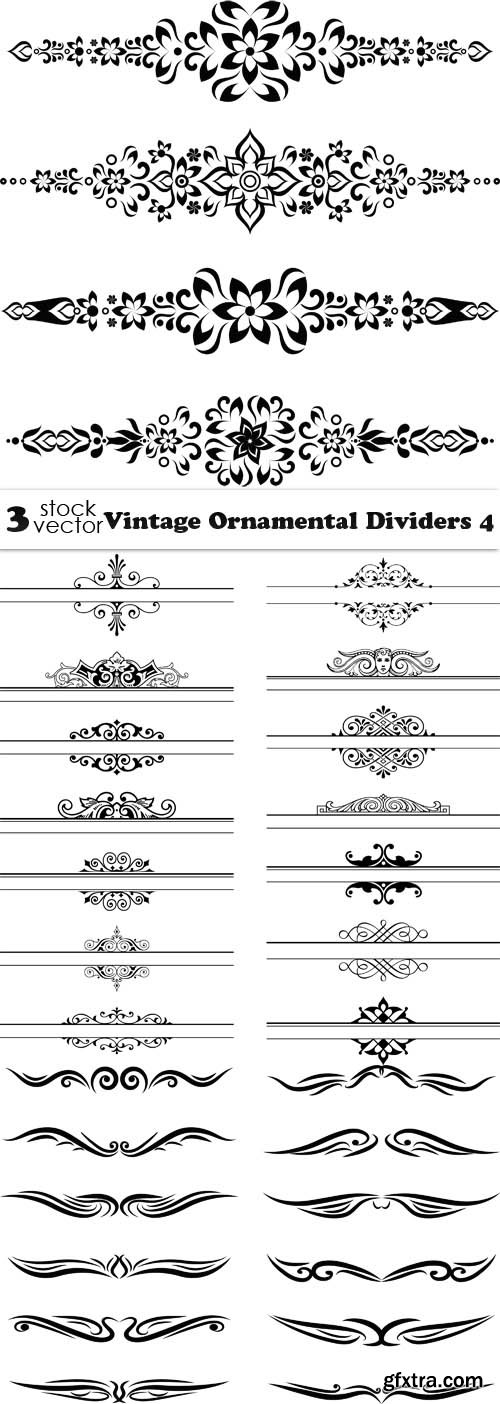 Vectors - Vintage Ornamental Dividers 4