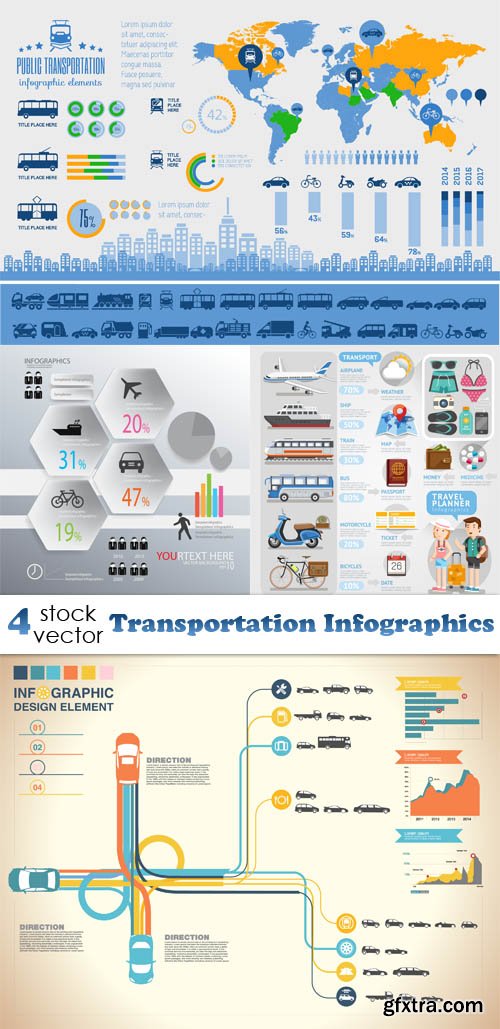 Vectors - Transportation Infographics