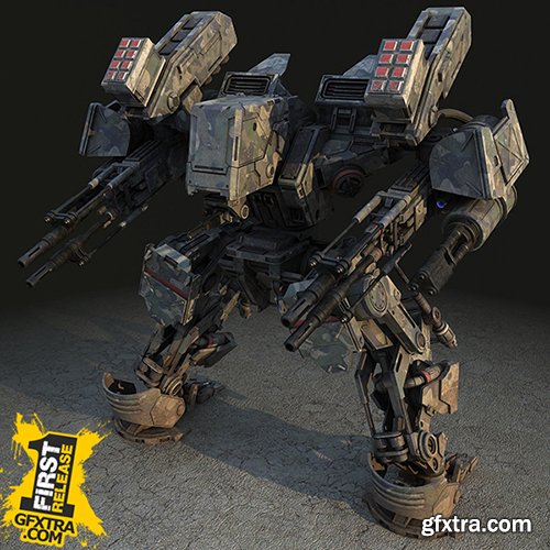 Turbosquid 3D Models: Warrior 1 (Battle Mech)