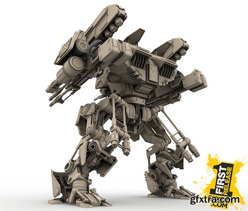 Turbosquid 3D Models: Warrior 1 (Battle Mech)