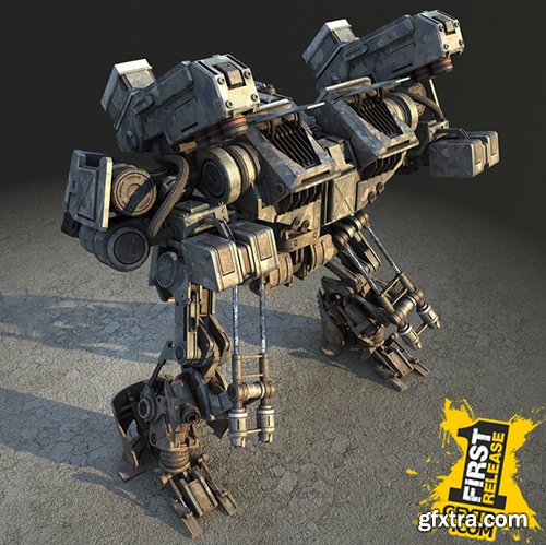 Turbosquid 3D Models: Warrior 1 (Battle Mech)