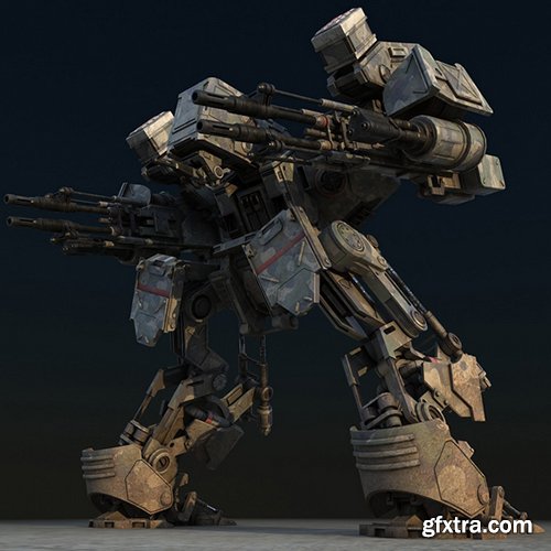 Turbosquid 3D Models: Warrior 1 (Battle Mech)