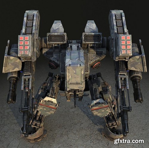 Turbosquid 3D Models: Warrior 1 (Battle Mech)