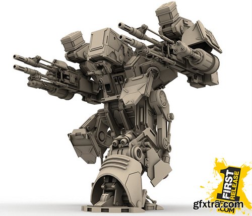 Turbosquid 3D Models: Warrior 1 (Battle Mech)