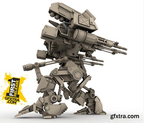 Turbosquid 3D Models: Warrior 1 (Battle Mech)