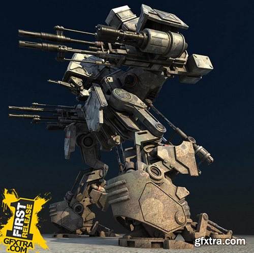 Turbosquid 3D Models: Warrior 1 (Battle Mech)