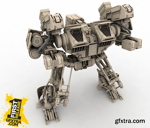 Turbosquid 3D Models: Warrior 1 (Battle Mech)