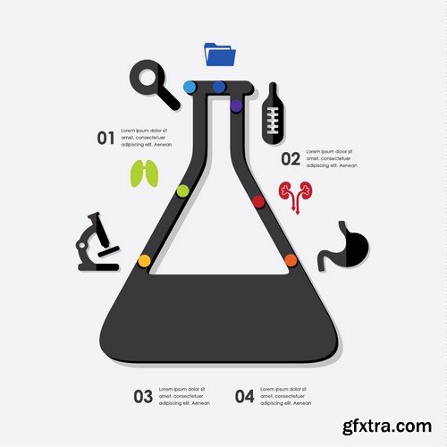 Stock Vectors - Medical background 6, 25xEPS