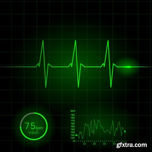 Stock Vectors - Medical background 6, 25xEPS