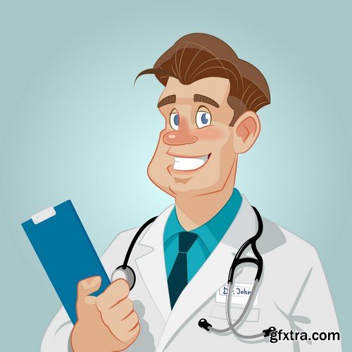 Stock Vectors - Medical background 6, 25xEPS