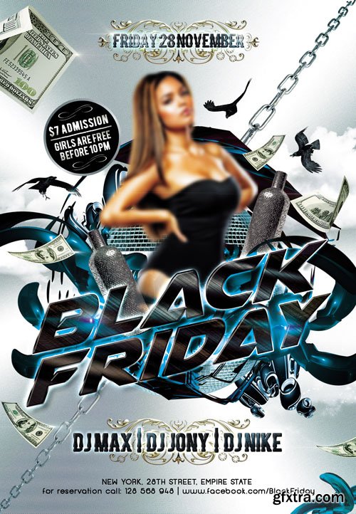 Black Friday 2 Flyer PSD Template