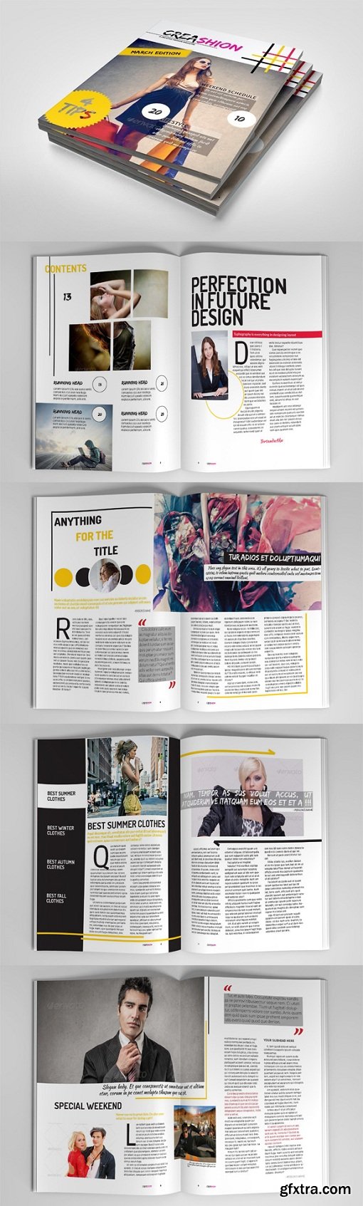 Creative Magazine Template Creativemarket 45570