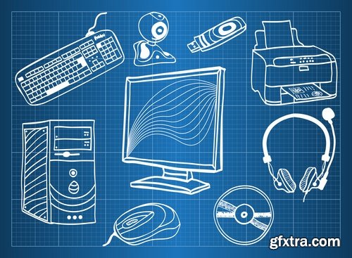 Collection elements of infographics vector image #12-25 Eps