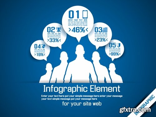 Collection elements of infographics vector image #12-25 Eps