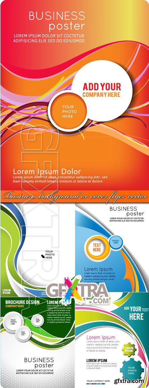 Business background or cover flyer vector