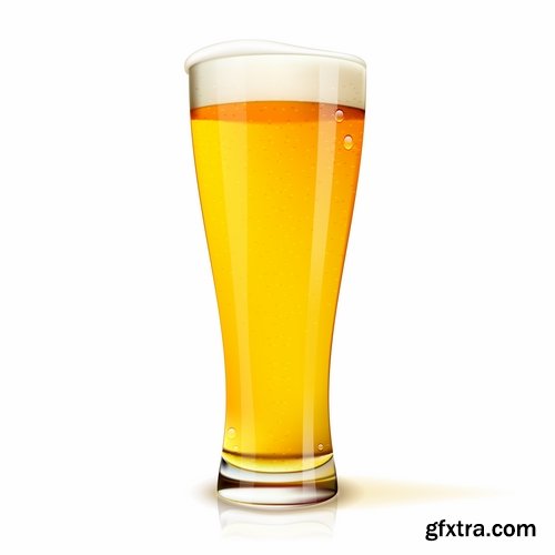 Collection of images of beer glasses vector image 25 Eps