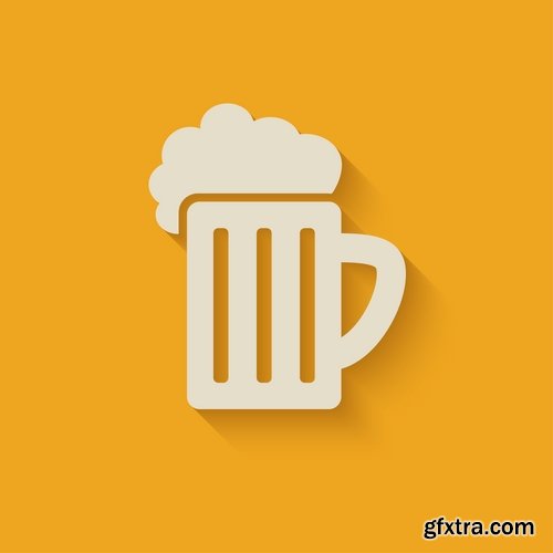 Collection of images of beer glasses vector image 25 Eps