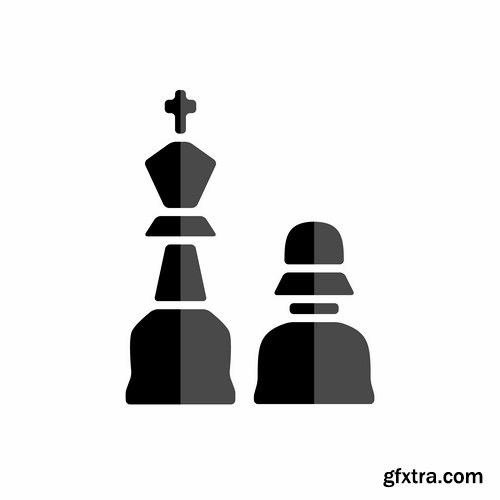 Collection of images of chess vector image 25 Eps