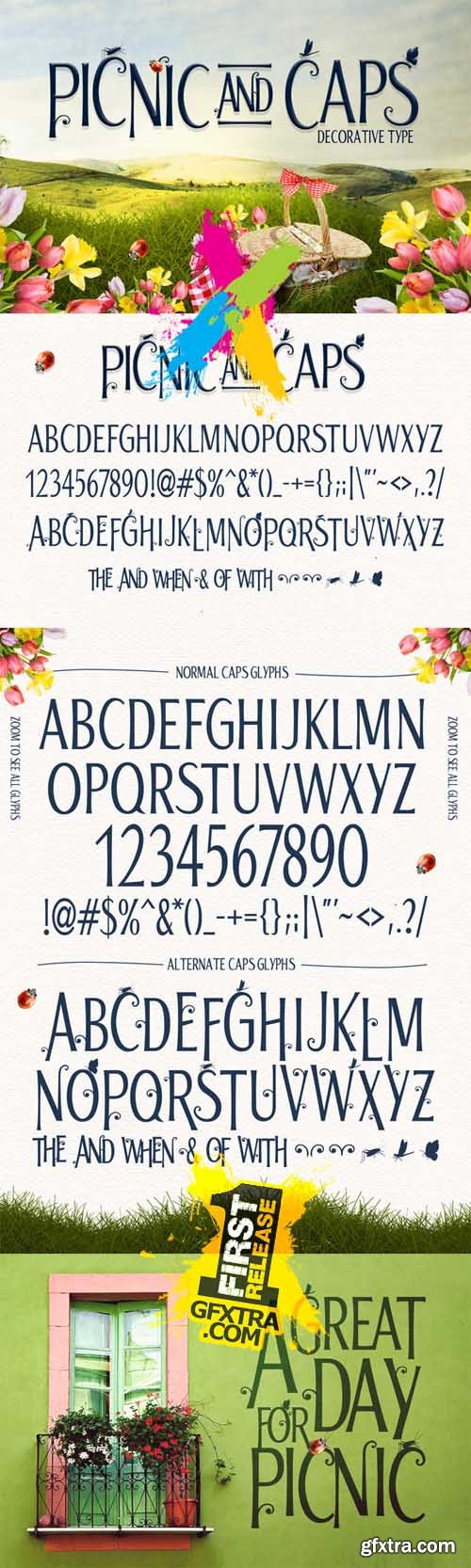 Picnic Caps Font